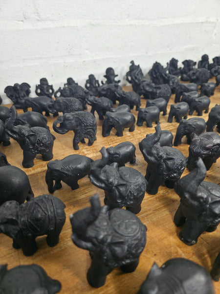 Job lot  189 Pieces Indian Hand Made Marble Resin Ornaments Statues Elephants