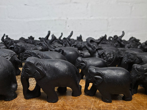 Job lot  189 Pieces Indian Hand Made Marble Resin Ornaments Statues Elephants