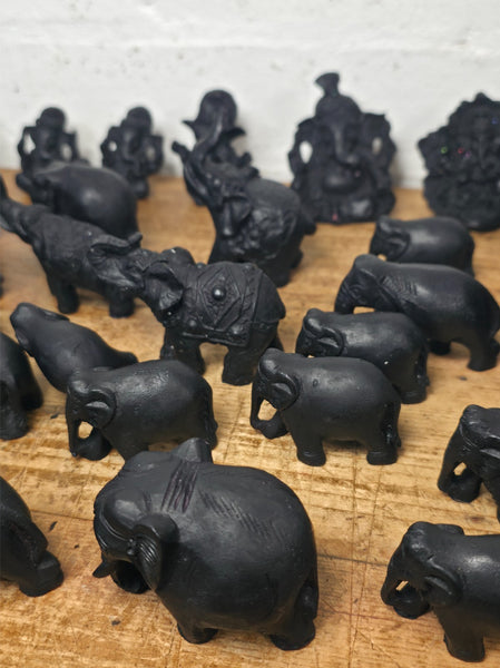 Job lot  189 Pieces Indian Hand Made Marble Resin Ornaments Statues Elephants