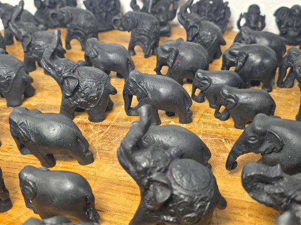 Job lot  189 Pieces Indian Hand Made Marble Resin Ornaments Statues Elephants