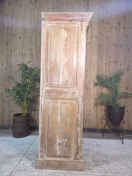 Vintage Reclaimed Hand Carved Indian Wooden Display Drinks Cabinet Cupboard