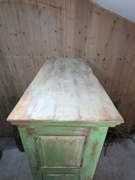 Large Vintage Indian Solid Wooden Armoire Wardrobe Kitchen Linen Cupboard