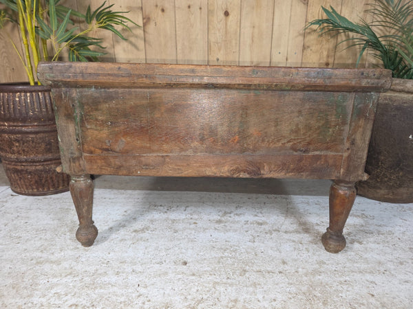 Vintage Antique Indian Colonial Solid Wooden Writing Box Desk