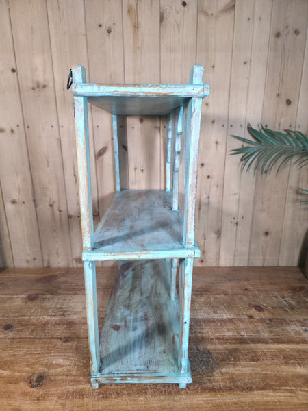 Vintage Reclaimed Indian Solid Wooded Arched Temple Wall Display Shelf Shelves