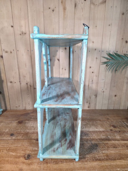 Vintage Reclaimed Indian Solid Wooded Arched Temple Wall Display Shelf Shelves