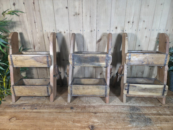 Vintage Indian Brick Mould Stand Kitchen Display Shelves Spice Rack Herb Planter