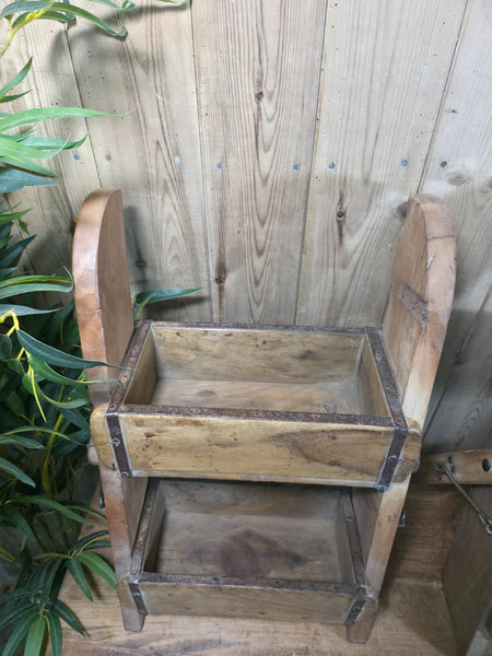 Vintage Indian Brick Mould Stand Kitchen Display Shelves Spice Rack Herb Planter