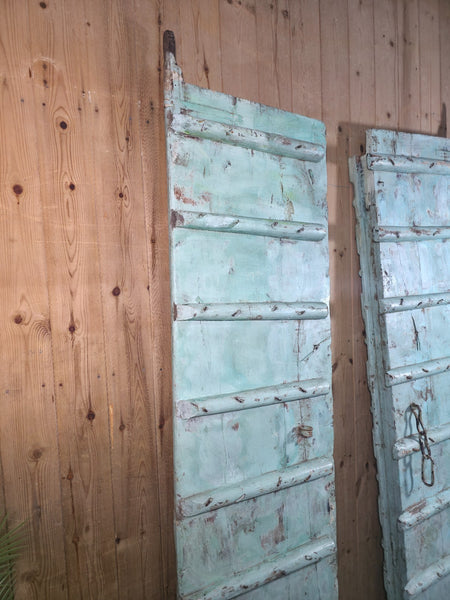 Large 19th Century Indian Traditional Solid Wooden Temple Palace Doors