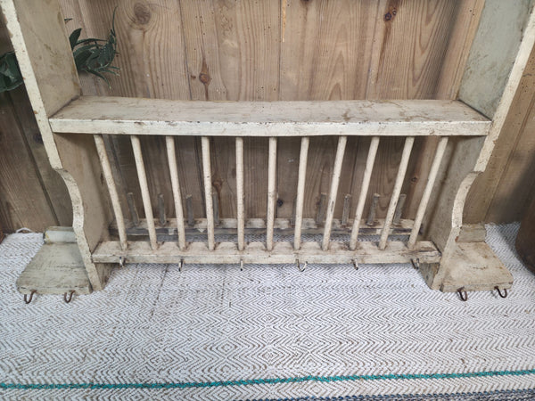 Vintage Rustic Indian Kitchen Tea Chai Spice Rack Cup Saucer Plate Wall Shelf