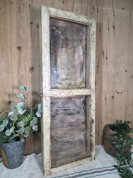 Vintage Rustic Indian Wooden Glazed Shop Display Bathroom Kitchen Wall Cabinet