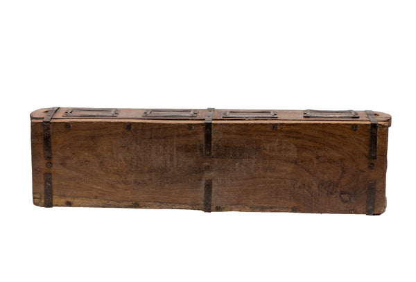 Vintage Rustic Wooden Double Brick Mould Display Shelf Storage Crate Planter