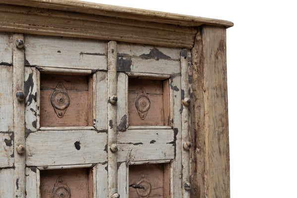 Vintage Antique Rustic Reclaimed Indian Doors XL King Size Double Bed Headboard