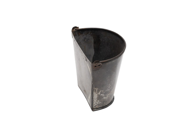 Vintage Reclaimed Rustic Galvanised Metal Half Bucket Wall Herb Planter Tub