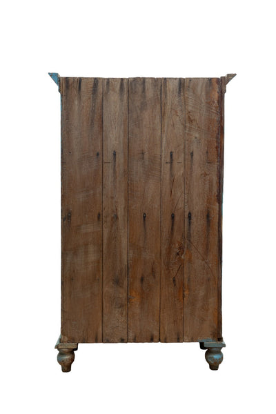 Vintage Reclaimed Indian Freestanding Kitchen Drinks Display Cabinet Cupboard