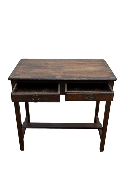 Vintage Antique Colonial Indian Hardwood Wooden Desk Console Table