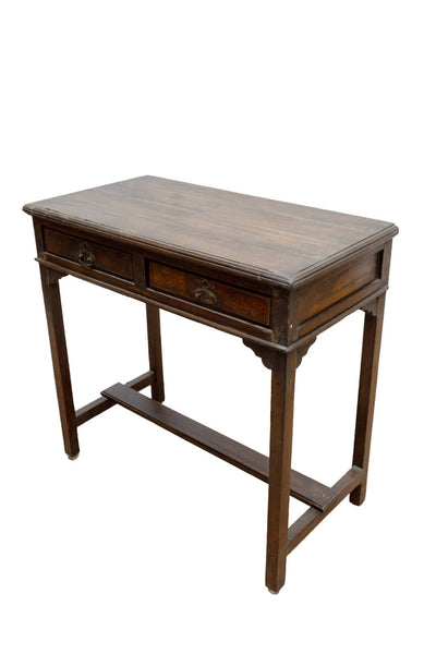 Vintage Antique Colonial Indian Hardwood Wooden Desk Console Table