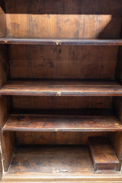 Large Vintage Antique Colonial Indian Hardwood Wardrobe Houskeepers Cupboard