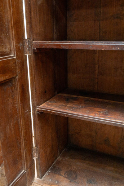 Large Vintage Antique Colonial Indian Hardwood Wardrobe Houskeepers Cupboard