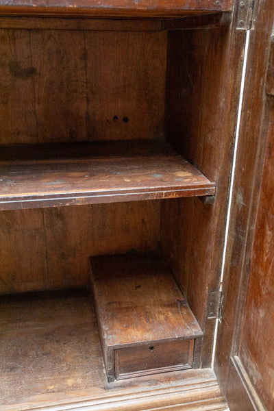 Large Vintage Antique Colonial Indian Hardwood Wardrobe Houskeepers Cupboard