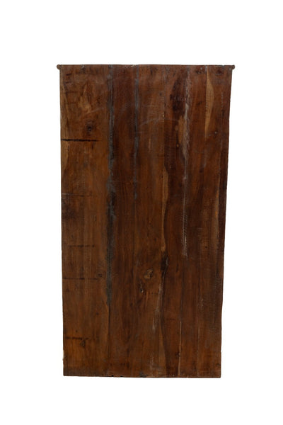 Large Vintage Antique Colonial Indian Hardwood Wardrobe Houskeepers Cupboard
