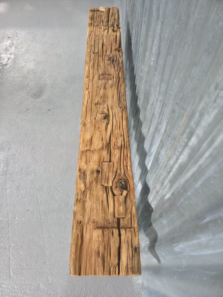 Vintage Rustic Reclaimed Chunky Solid Wooden Hardwood Stool Bench Seat 150cm
