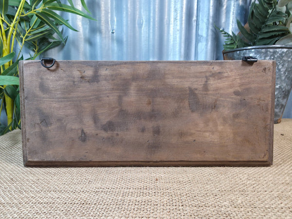 Vintage Indian Reclaimed Architectural Carved Wooden Wall Shelf
