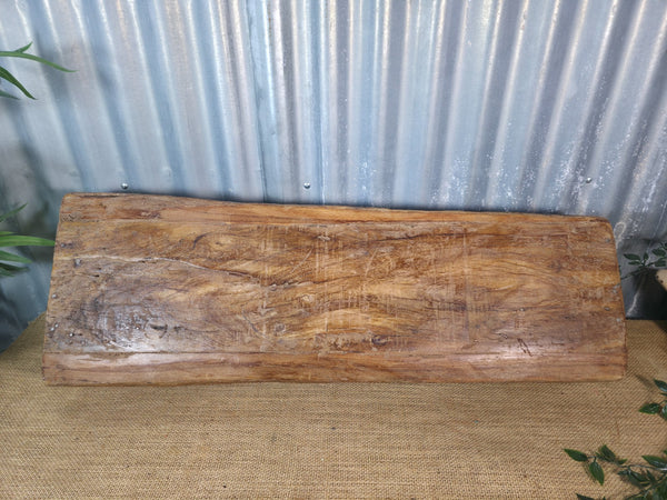 Vintage Rustic Wabi Sabi Hand Made Hardwood Wooden Trough