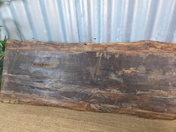Vintage Rustic Wabi Sabi Hand Made Hardwood Wooden Trough