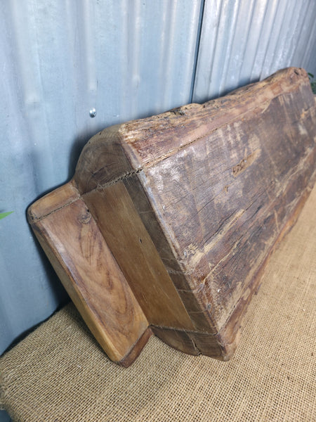 Vintage Rustic Wabi Sabi Hand Made Hardwood Wooden Trough