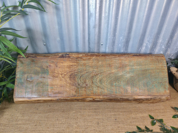 Vintage Rustic Wabi Sabi Hand Made Hardwood Wooden Trough