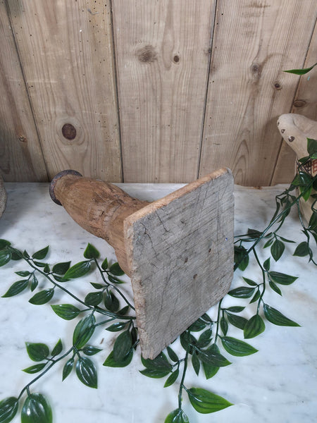 Vintage Reclaimed Wabi Sabi Rustic Indian Wooden Candlestick Candle Holder