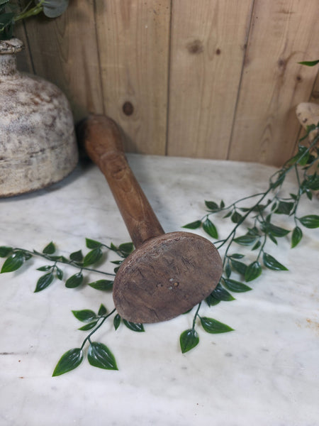 Vintage Reclaimed Wabi Sabi Rustic Indian Wooden Candlestick Candle Holder