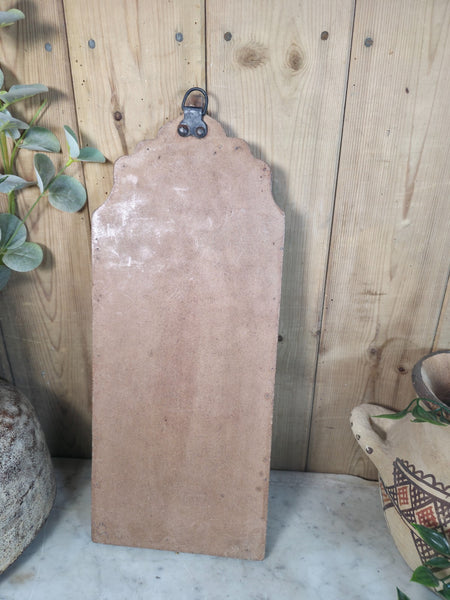 Vintage Reclaimed Rustic Wabi Sabi Indian Wooden Wall Temple Mirror