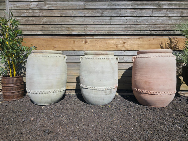 Large Rustic Mediterranean Terracotta Olive Tree Garden Plant Pot Planter Urn