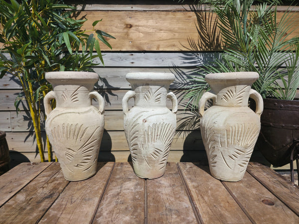 Rustic Mediterranean Greek Style Terracotta Pot Urn Garden Planter Amphora