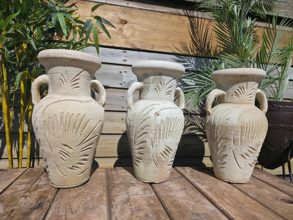 Rustic Mediterranean Greek Style Terracotta Pot Urn Garden Planter Amphora