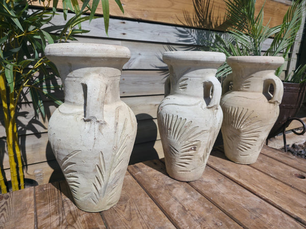Rustic Mediterranean Greek Style Terracotta Pot Urn Garden Planter Amphora