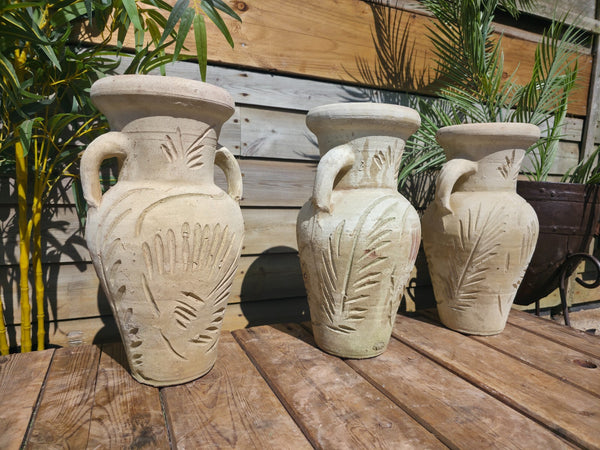 Rustic Mediterranean Greek Style Terracotta Pot Urn Garden Planter Amphora