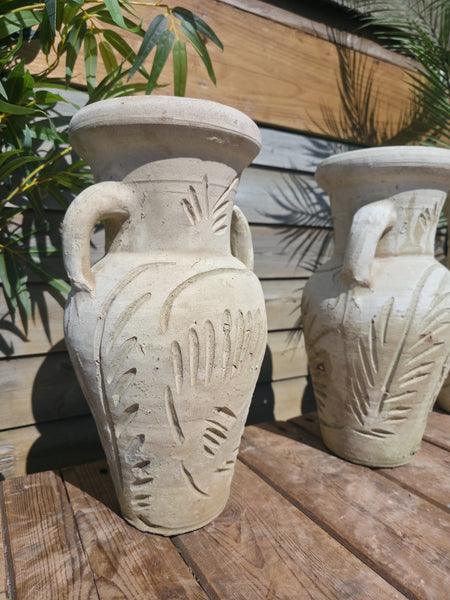 Rustic Mediterranean Greek Style Terracotta Pot Urn Garden Planter Amphora
