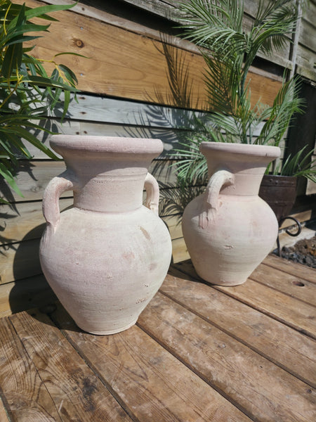 Rustic Mediterranean Greek Style Terracotta Pot Urn Garden Planter Amphora