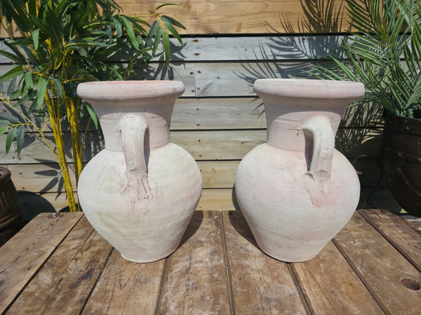 Rustic Mediterranean Greek Style Terracotta Pot Urn Garden Planter Amphora