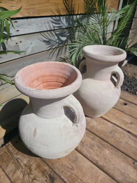 Rustic Mediterranean Greek Style Terracotta Pot Urn Garden Planter Amphora