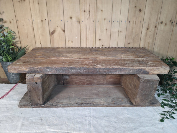 Antique Indian Carved Wooden Architectural Wall Shelf Plinth