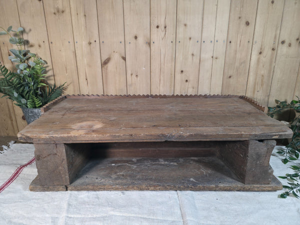 Antique Indian Carved Wooden Architectural Wall Shelf Plinth