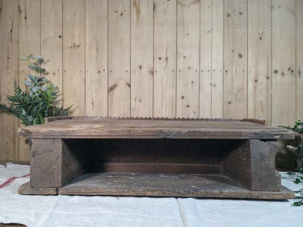 Antique Indian Carved Wooden Architectural Wall Shelf Plinth