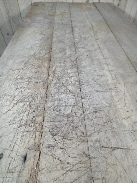 Old Antique Primitive Rustic Hungarian Wooden Butchers Prep Table Kitchen Island