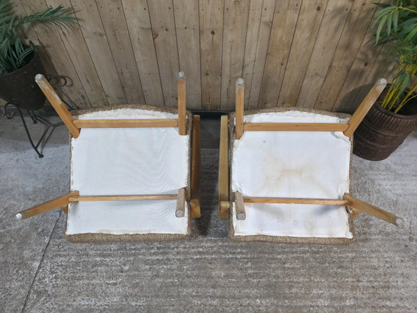 Pair of Mid Century Jaroslav Smidek Retro Armchairs 1960s Czechoslovakian Design