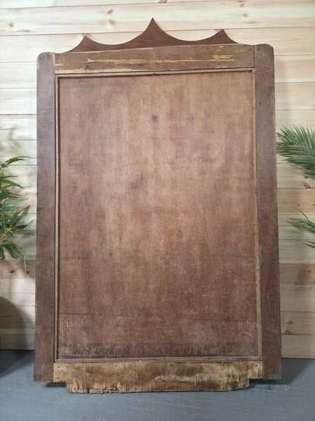 Large Vintage Indian Army Military Honour Board Carved Wooden Frame Menu Board