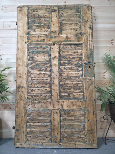 Antique French Rustic Wooden Vineyard Cellar Door