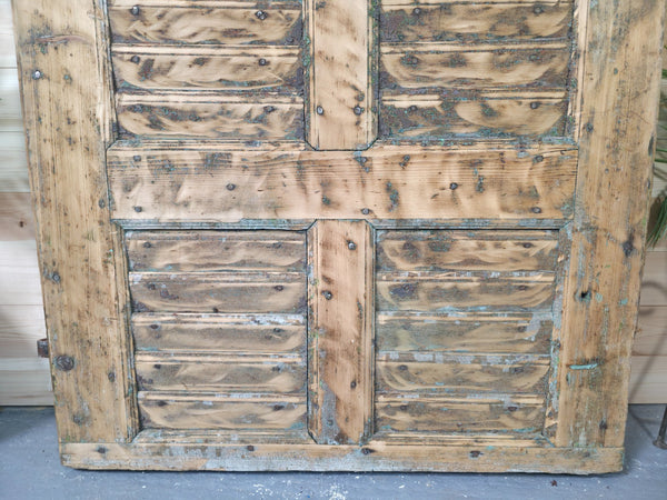 Antique French Rustic Wooden Vineyard Cellar Door